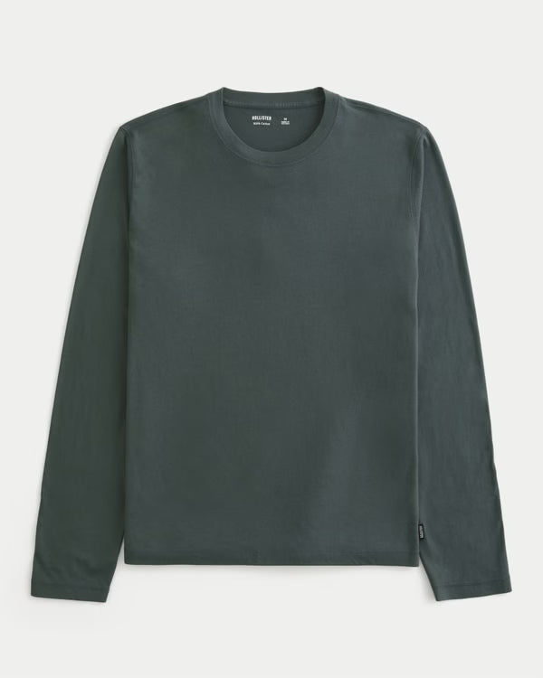 Hollister - Long-Sleeve Cotton Layering T-Shirt