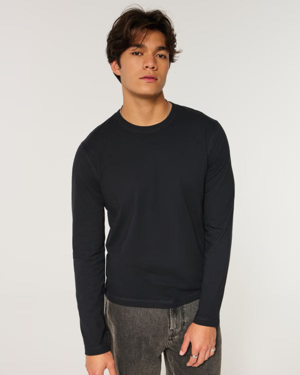 Hollister - Long-Sleeve Cotton Layering T-Shirt