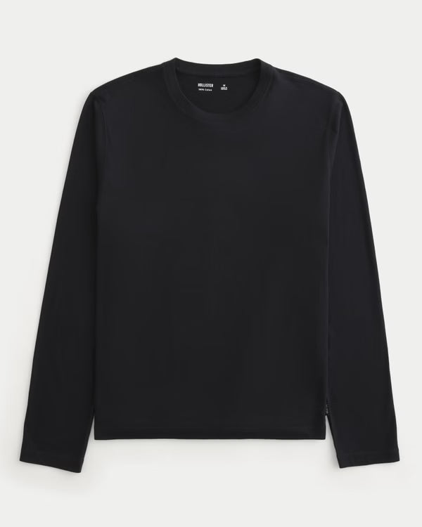 Hollister - Long-Sleeve Cotton Layering T-Shirt