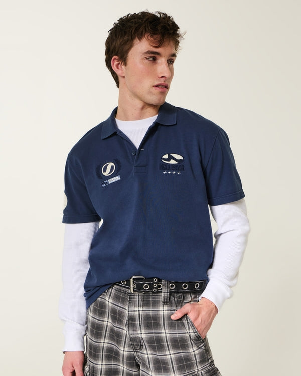 Hollister - Relaxed Logo Graphic Polo