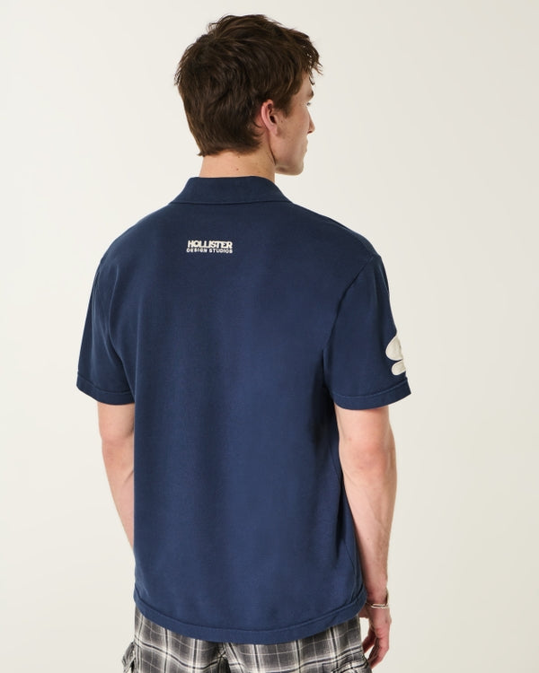 Hollister - Relaxed Logo Graphic Polo