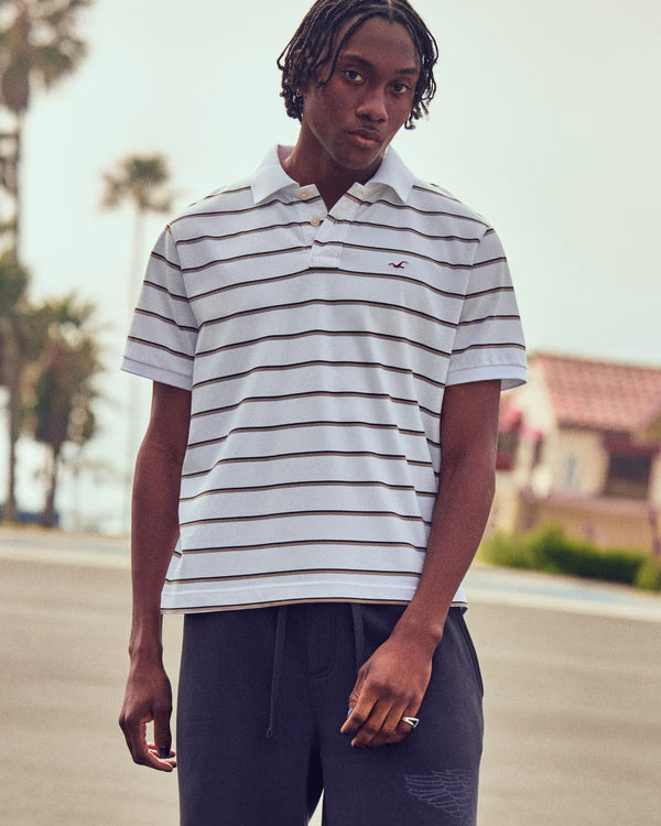 Hollister - Icon Striped Polo IMMEDIATE
