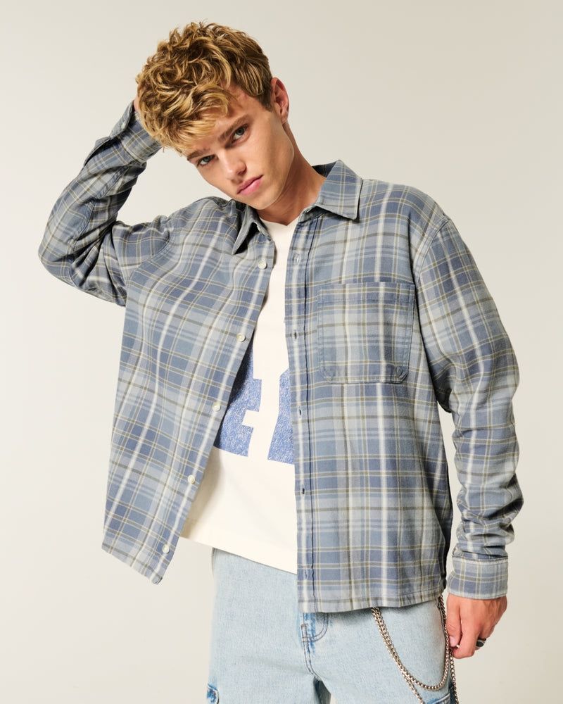 Hollister - Boxy Flannel Shirt