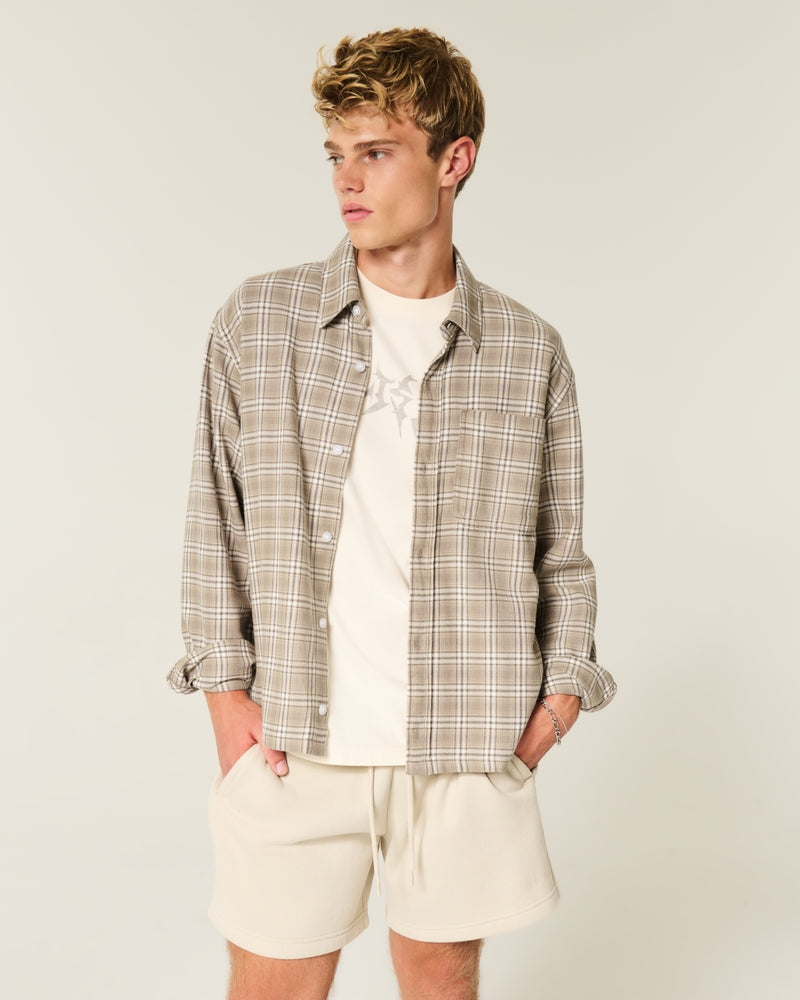 Hollister - Boxy Flannel Shirt
