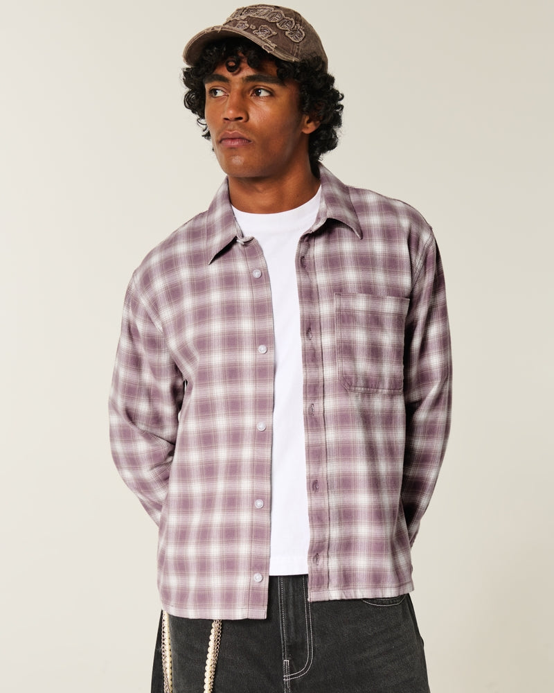 Hollister - Boxy Flannel Shirt