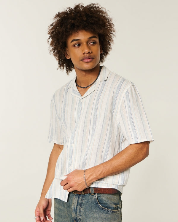 Hollister - Boxy Short-Sleeve Textural Shirt