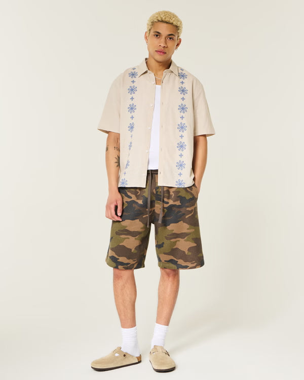 Hollister - Boxy Embroidered Shirt