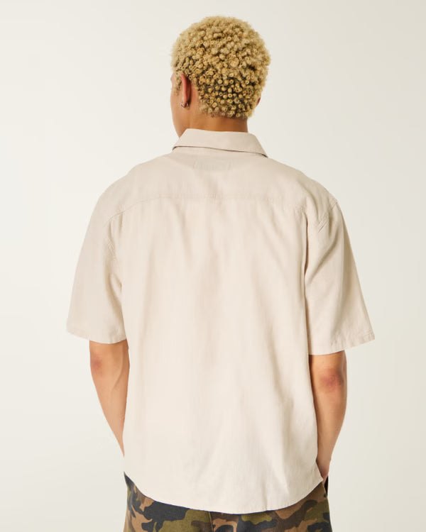 Hollister - Boxy Embroidered Shirt
