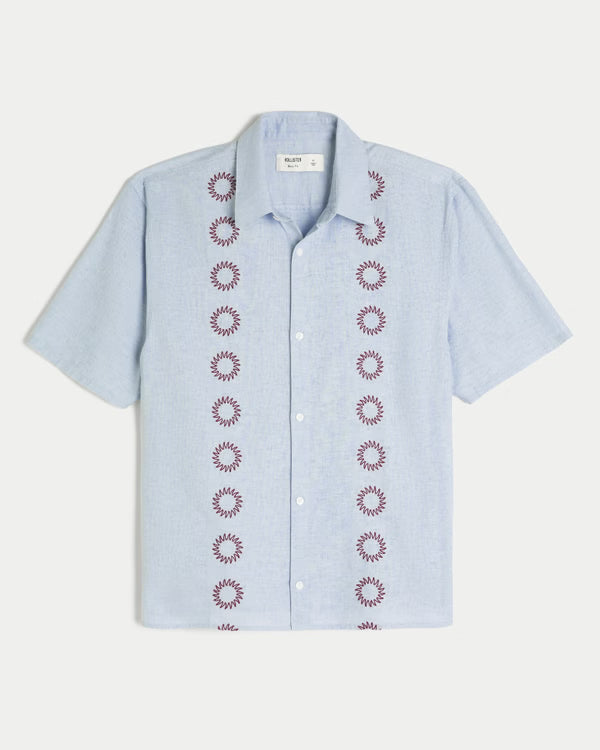Hollister - Boxy Embroidered Shirt