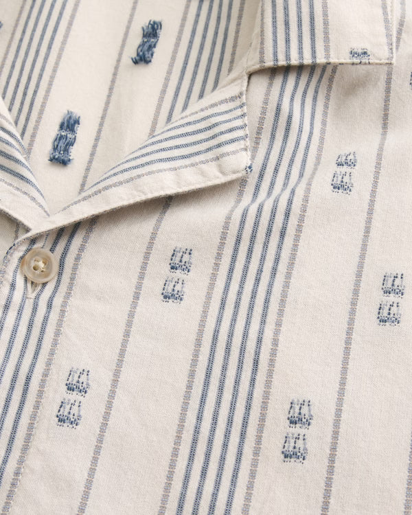 Hollister - Boxy Cotton Textural Stripe Shirt