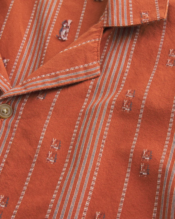 Hollister - Boxy Cotton Textural Stripe Shirt