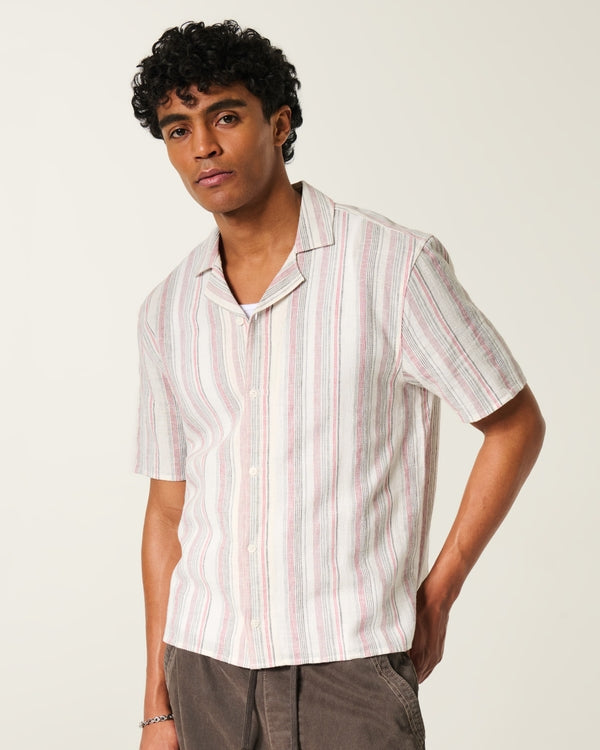 Hollister - Boxy Short-Sleeve Textural Shirt