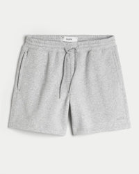 Mid-Thigh Camo Loose Fleece Shorts