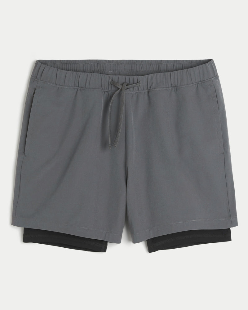 Mid-Thigh Hybrid Active Shorts