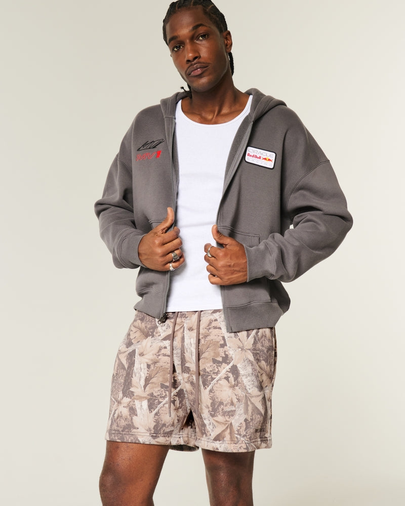 Mid-Thigh  Loose Fleece Shorts