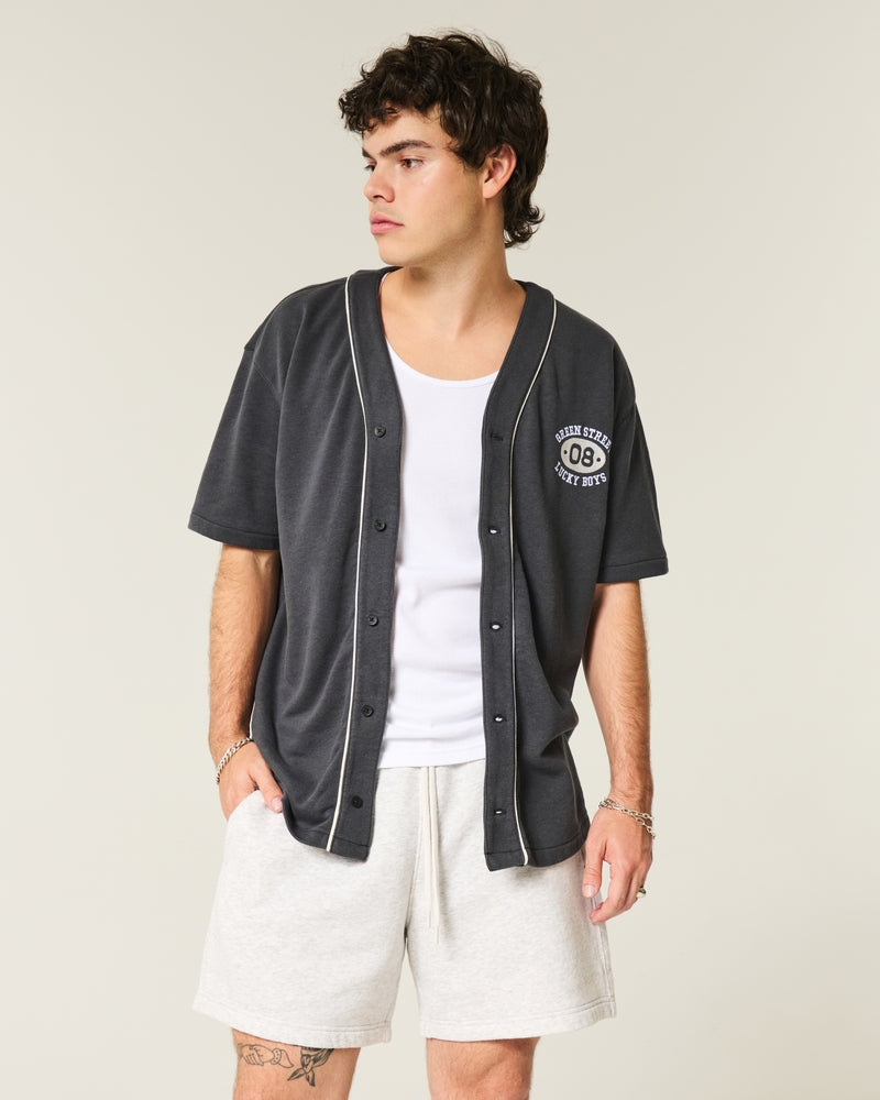 Mid-Thigh  Loose Fleece Shorts