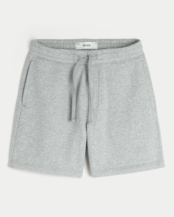 Hollister - Above-the-Knee Logo Graphic Baggy Fleece Shorts