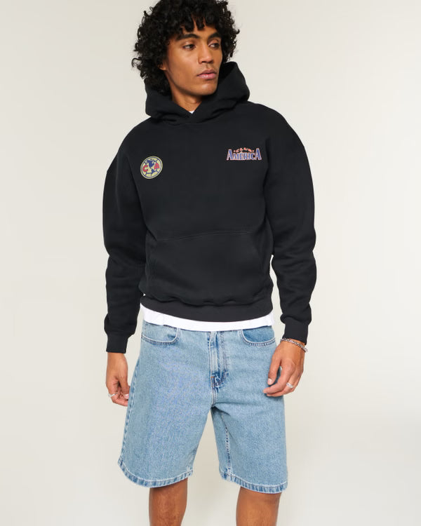 Hollister - Washed Black Painter Jean Shorts