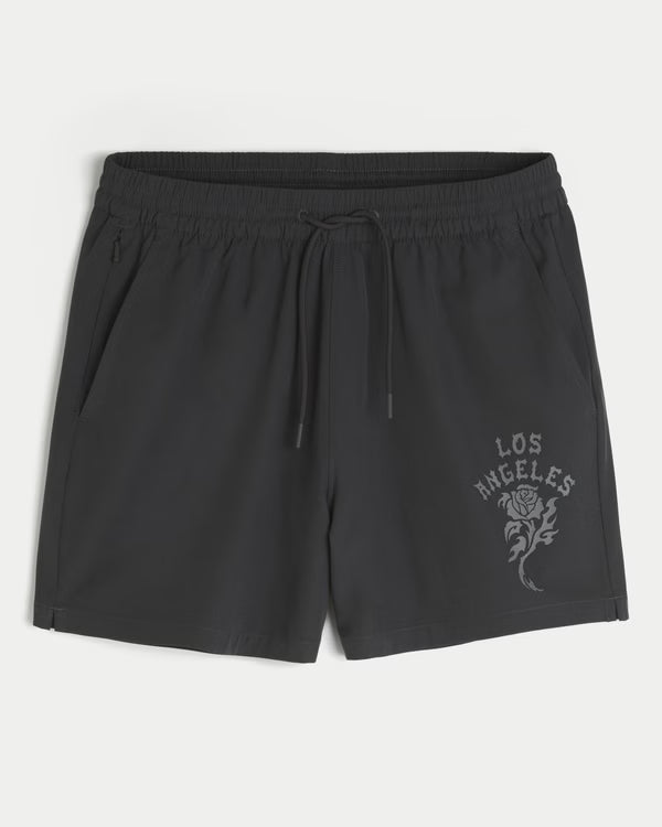 Hollister -  Mid-Thigh Hybrid Active Shorts