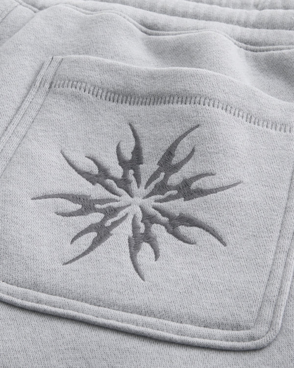 Hollister - Above-the-Knee Logo Graphic Baggy Fleece Shorts