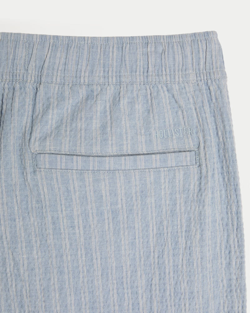Hollister - Relaxed Straight Seersucker Pull-On Pants