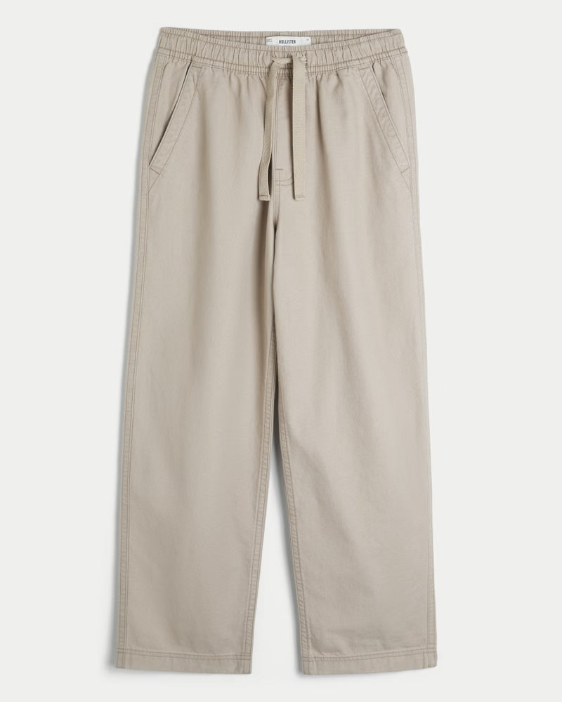Hollister - Baggy Canvas Pull-On Pants