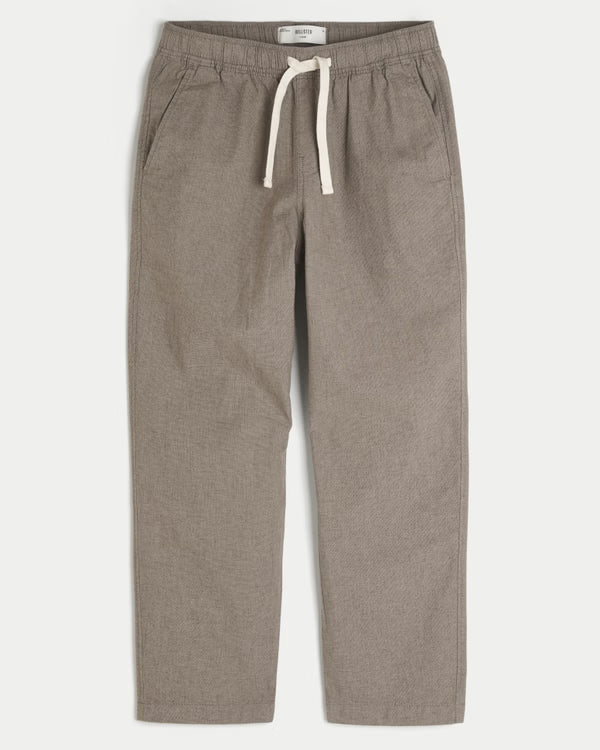 Hollister -Linen-Blend Loose Pull-On Pants