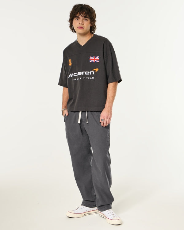 Hollister - Loose Linen-Blend Pull-On Pants