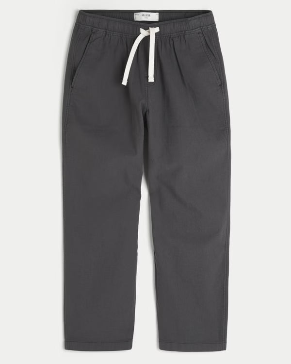 Hollister -Linen-Blend Loose Pull-On Pants