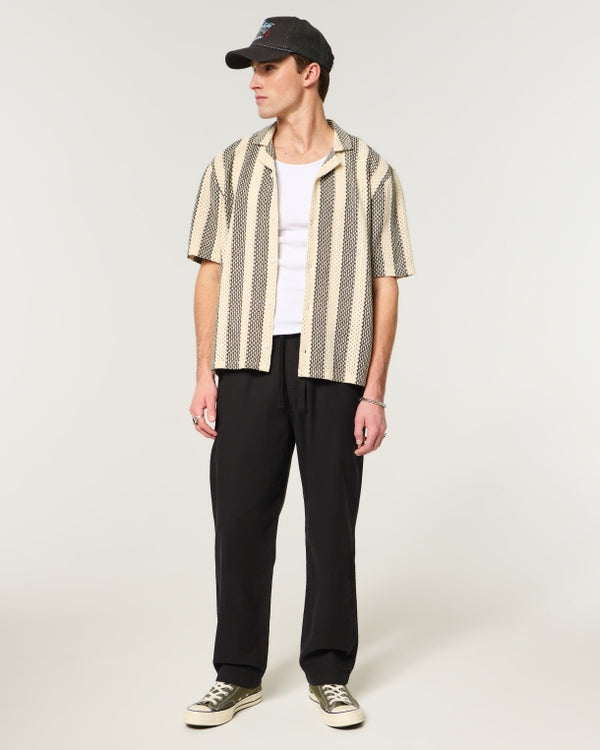 Hollister - Loose Linen-Blend Pull-On Pants