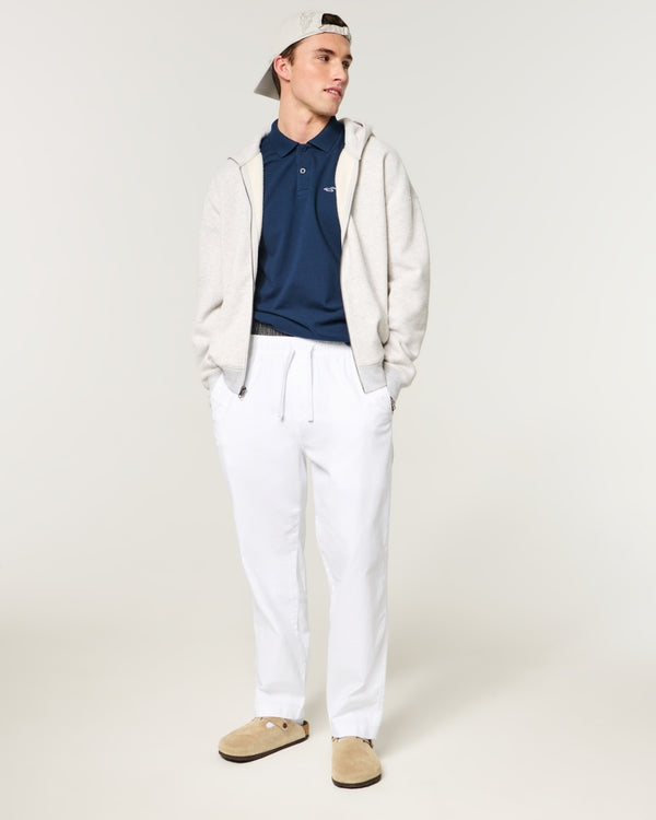 Hollister - Loose Linen-Blend Pull-On Pants
