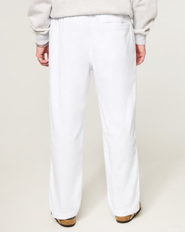 Hollister - Loose Linen-Blend Pull-On Pants