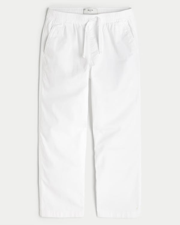 Hollister -Linen-Blend Loose Pull-On Pants