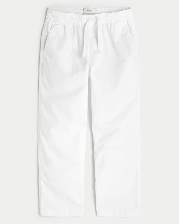 Hollister - Loose Linen-Blend Pull-On Pants