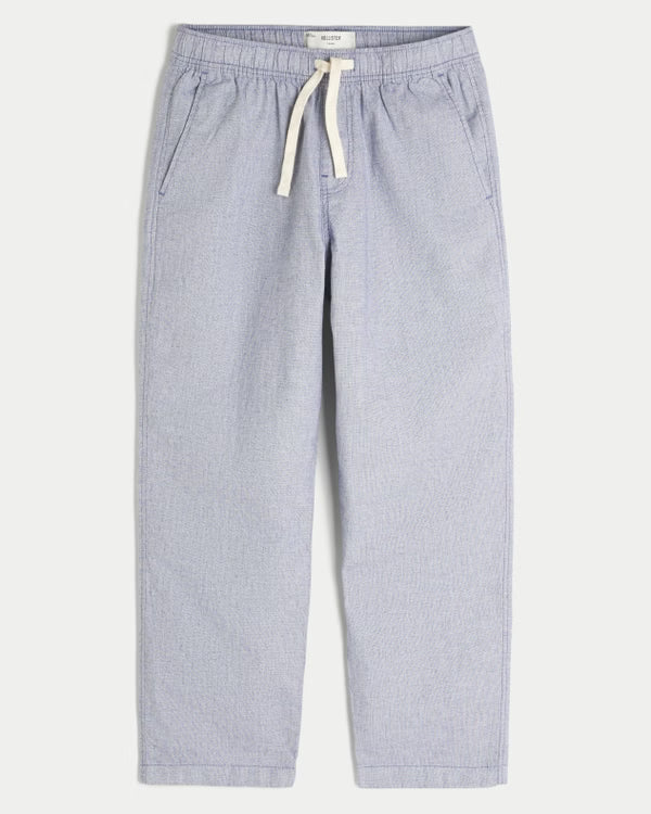 Hollister -Linen-Blend Loose Pull-On Pants