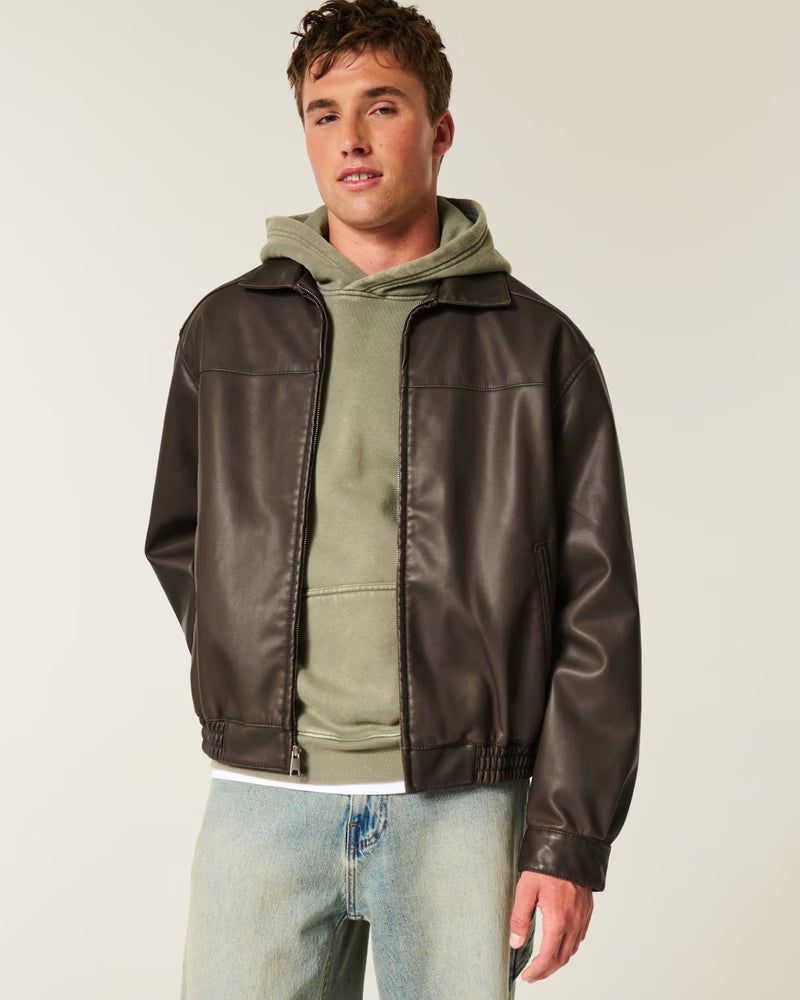 Hollister - Faux Leather Jacket
