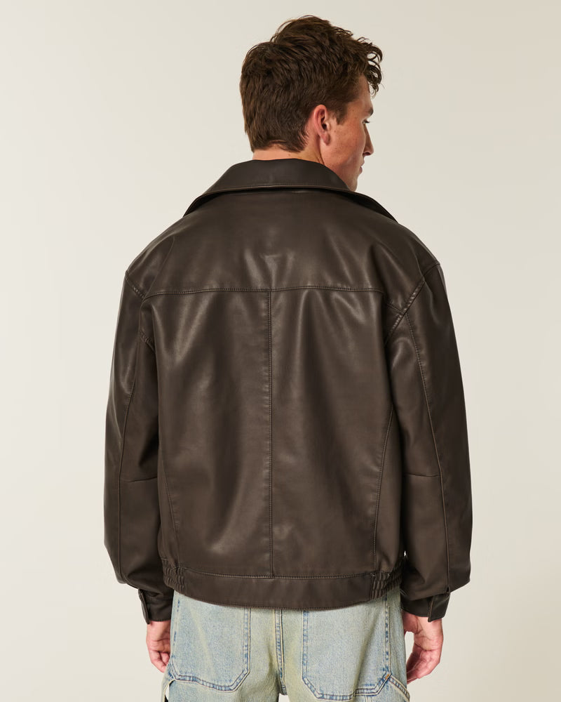 Hollister - Faux Leather Jacket