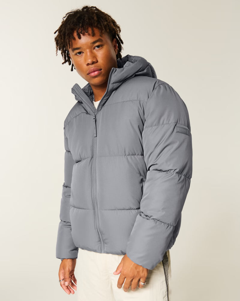 Hollister - Faux Fur-Lined Puffer Jacket