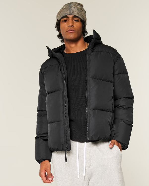 Hollister - Faux Fur Lined Puffer Jacket IMMEDIATE