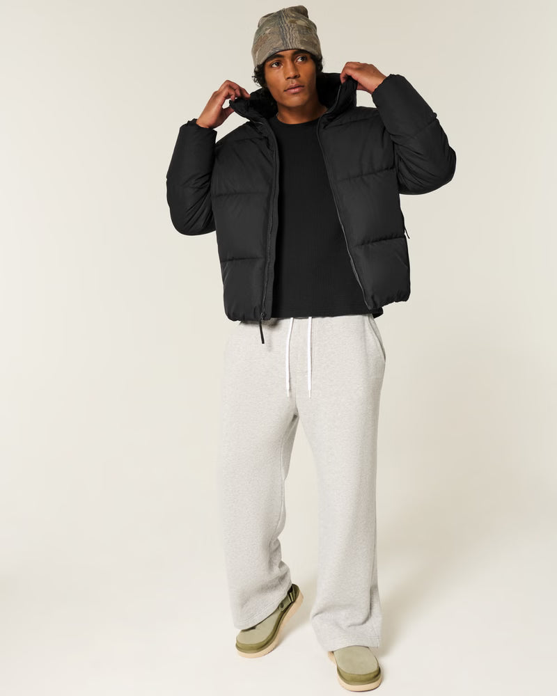 Hollister - Faux Fur-Lined Puffer Jacket