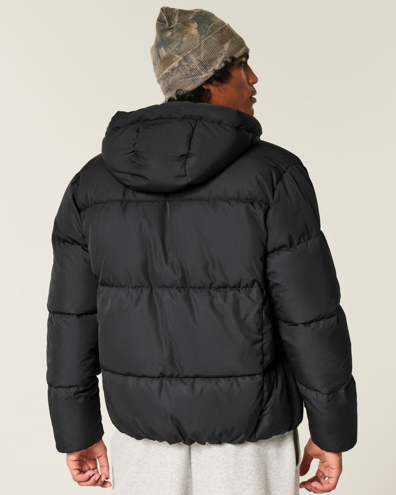 Hollister - Faux Fur-Lined Puffer Jacket