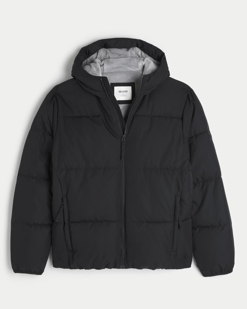 Hollister - Faux Fur-Lined Puffer Jacket