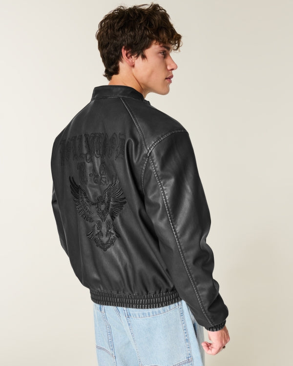 Hollister - Faux Leather Moto Jacket