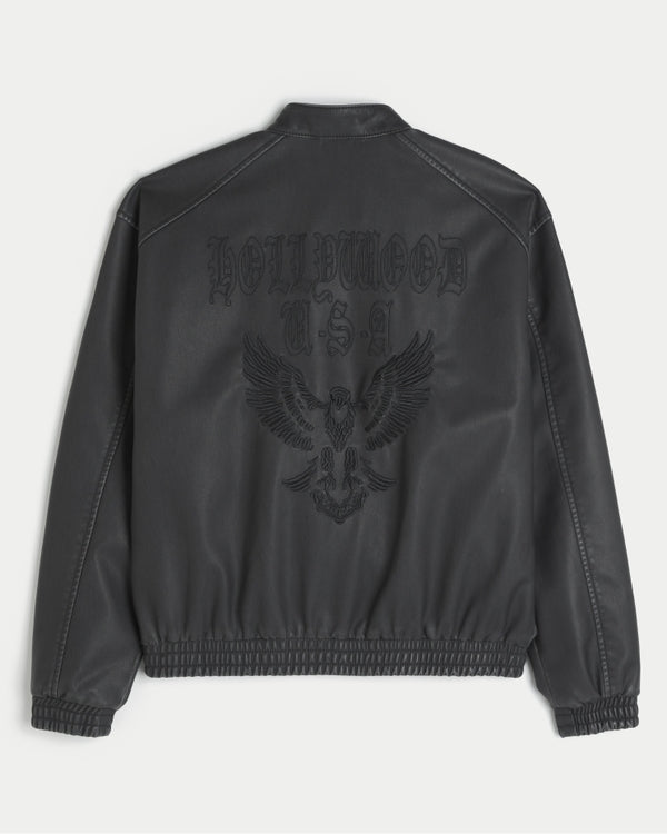 Hollister - Faux Leather Moto Jacket