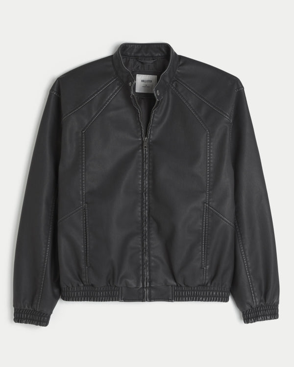 Hollister - Faux Leather Moto Jacket