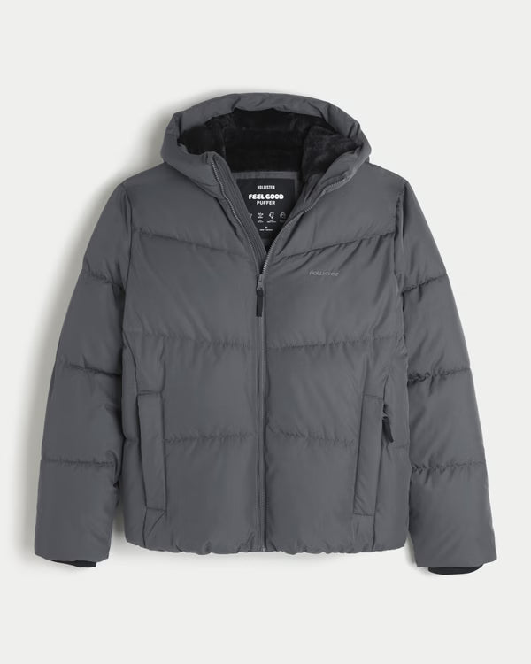 Hollister - Feel Good Faux Fur Puffer Jacket
