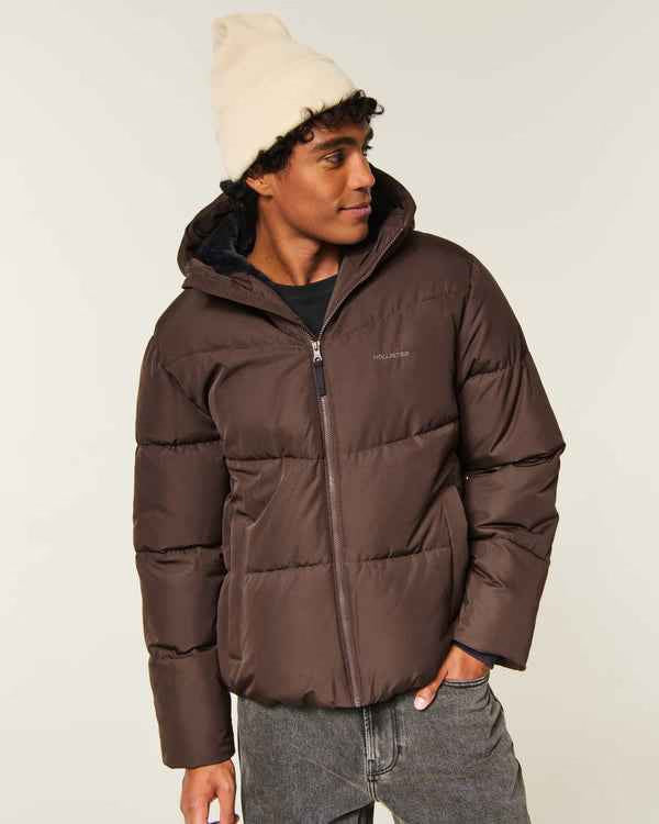 Hollister - Feel Good Faux Fur Puffer Jacket