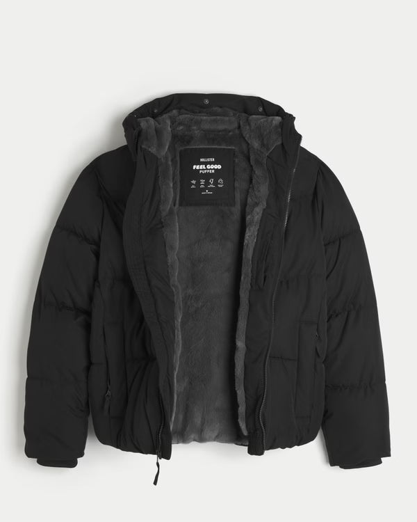 Hollister - Feel Good Faux Fur Puffer Jacket