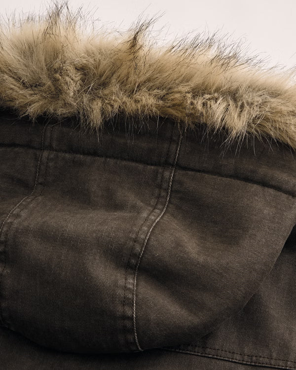 Hollister - Hooded Faux Fur-Lined Jacket