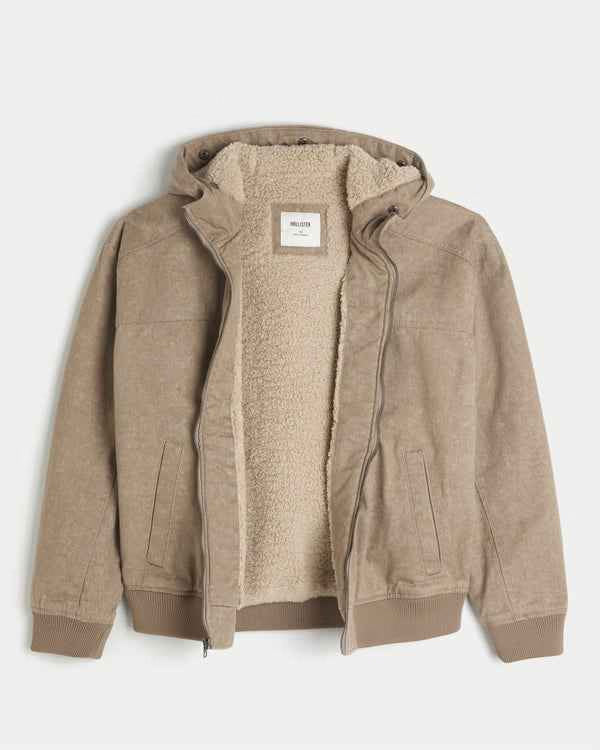 Hollister - Hooded Faux Fur-Lined Jacket